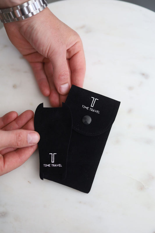 Time travel watch pouch