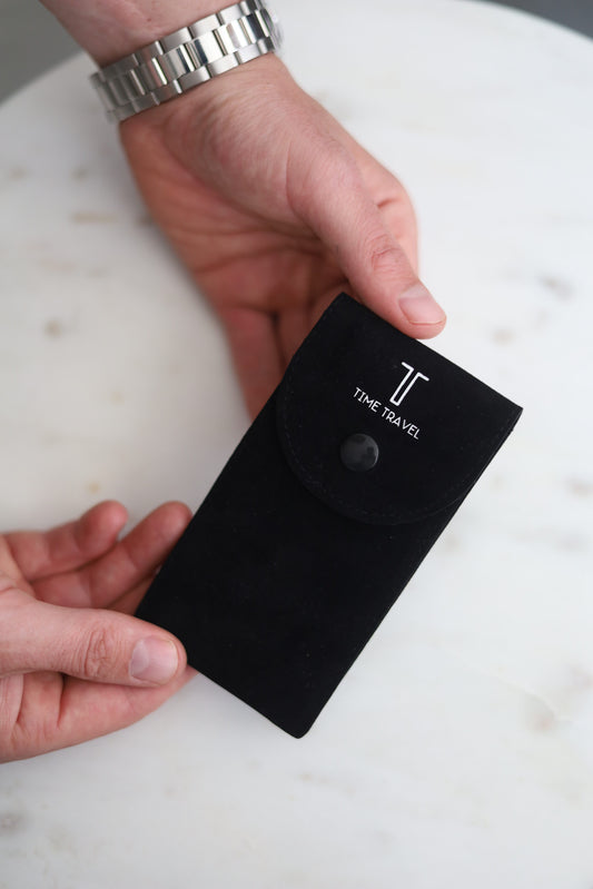 Time travel watch pouch